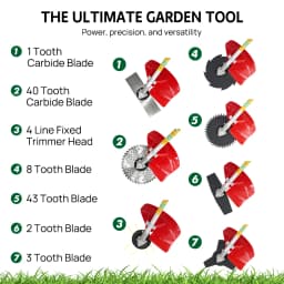 7IN1 Petrol Pole Chainsaw Brush Cutter Whipper Snipper Hedge Trimmer 52CC & 62CC