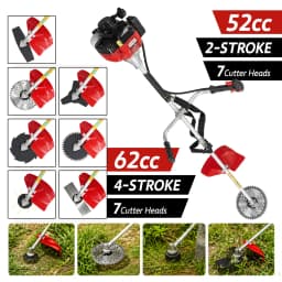 7IN1 Petrol Pole Chainsaw Brush Cutter Whipper Snipper Hedge Trimmer 52CC & 62CC