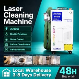 2000W Fiber Laser Cleaning Machine 1500W 2000W Laser Cleaner Double Pendulum Cleaning Head for Rust Oil Paint Removal for Metal Stone Surface Restoration