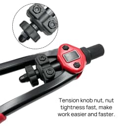 PORIYA Rivet Nut Rivnut Nutsert Tool Riveter Gun Black Rivets M3-12 Riveting Kit