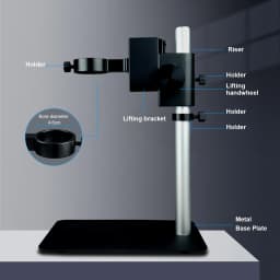 48MP 38Mp 4K 2K HDMI USB Industrial Digital Video Microscope Camera Zoom 130X C-Mount Lens LED Ring Light For Repair Soldering