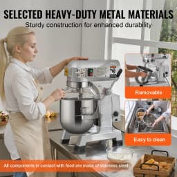 SucceBuy 10L/14L/28.5L/18.7L Commercial Food Mixer Commercial Stand Mixer with 3 Adjustable Speed 550W 1100W Dough Mixer