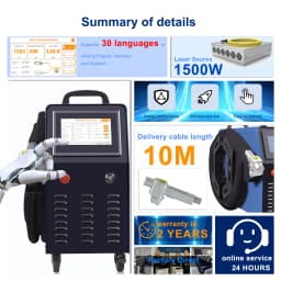2000W Air-Cooled Laser Cleaning Machine Portable Handheld Rust Paint Oxide Removal Cleaner 110V/220V CE