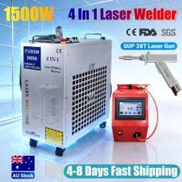 BWT 4 IN 1 1500W Fiber Laser Welding Cutting Cleaning Machine Upgrade SUP 28T Handheld Laser Welder Double Wire Feeder for Metal