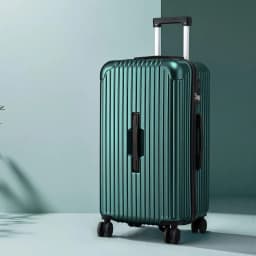 28 Inch Hard Shell Trunk Luggage Suitcase with 5 Wheels Type C Port TSA Lock Green Travel Checked Bag