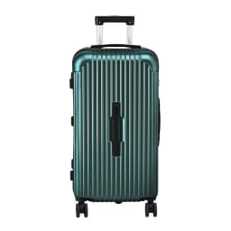 28 Inch Hard Shell Trunk Luggage Suitcase with 5 Wheels Type C Port TSA Lock Green Travel Checked Bag