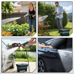 YOFIDRA 200Bar Brushless Electric High Pressure Washer + Bucket Car Washing Garden Water For Makita 21V Battery Pin Spray Gun