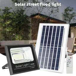 300 LED Solar Street Flood Light Remote Outdoor Garden Security Lamp Waterproof