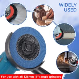 10pcs Angle Grinder Sanding Discs 5" 125mm Grit Grinding Wheel Flap Discs Metal Plastic Wood Removal Abrasive Tool For Finishing
