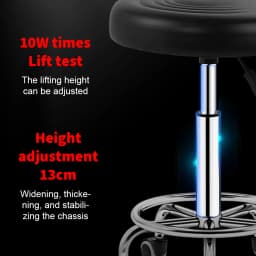 With/Without Backrest Salon Stool Hairdressing PU Chair Barber Equipment Beauty Swivel Hydraulic Lift