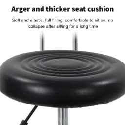With/Without Backrest Salon Stool Hairdressing PU Chair Barber Equipment Beauty Swivel Hydraulic Lift