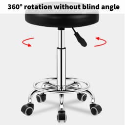 With/Without Backrest Salon Stool Hairdressing PU Chair Barber Equipment Beauty Swivel Hydraulic Lift