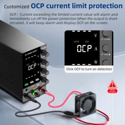 Nice-Power Adjustable Lab Power Supply, DC Switching Power Supply 30V 60V 120V, OCP/OVP/SCP/OTP/OUTPUT/24h Full Loadable, LOCAL+