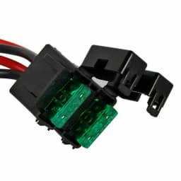 3.28ft/1m 12~14V 4 Pin 12AWG 30A Blade Fuse DC Power Cable Cord For Yaesu FT-450D FT-950 FT-891 FT-991 FTDX-1200 FTDX-3000