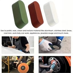 3Pcs 30g Metal Polishing Compound Kit for Buffing Stainless Steel Wheel Jewelry Aluminum Buffing Compound Bars Set