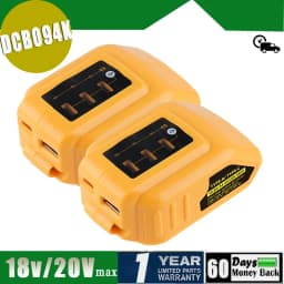 DCB094K adapter 1/2/4Pack Replace for DEWALT Battery Charger and USB Wall Charging Kit Battery pin