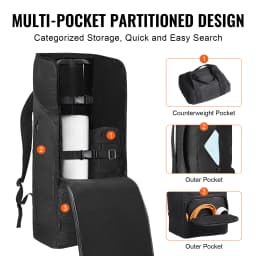 SucceBuy Telescope Case 29.9" Backpack with Secure Strap Pockets and Cozy Shoulder Traps Shock-Absorbent Telescope Carrying Case
