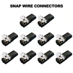 10-50X 12V Wire Cable Snap Plug in Connector Terminal Connections Joiners Car Auto