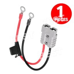 FUSED Anderson Lead 50amp plug to 8mm Lugs, 10 B&S 60 amp cable lead OZ