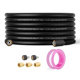 SucceBuy Pressure Washer Hose Kink Free M22-14mm Brass Thread Replacement For Most Brand Pressure Washers 3/4'' Bending Radius