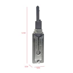 10-1pcs SS001 Pro Stainless Steel Key Decoder 2 In 1 Precision Hook & Pick Set Lock Decoder O-ring Pickup Kit Maintenance Tools