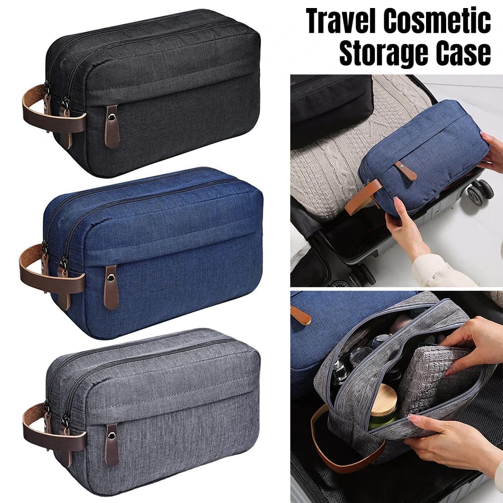 Waterproof Mens Toiletry Bag Travel Wash Case Shower Bathroom Cosmetic Storage