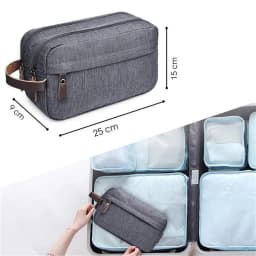 Waterproof Mens Toiletry Bag Travel Wash Case Shower Bathroom Cosmetic Storage