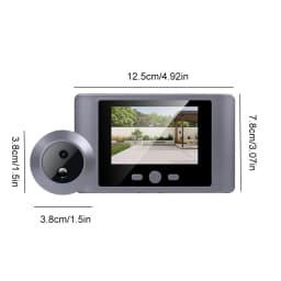 Mini Peephole Smart Wireless Door Viewer Camera PIR Motion Detection Smart Peephole Video Doorbell 2000mAh Digital Door Viewer