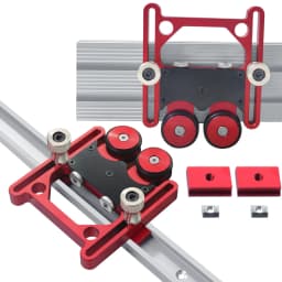 Table Saw Stock Roller Woodworking Feeding Roller Adjustable Aluminum Alloy Easy Installation Good Stability for Processing