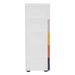 5 Drawers Storage Cabinet with Wheels Plastic Drawers Dresser Closet Drawers Tall Dresser Organizer for Clothes 17.1*11.4*31.5in