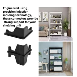20PCS Post Inserts Connectors For Shelf Heavy Duty Shelving Unit PP Plastic, Injection Molded Sturdy & Strong Support
