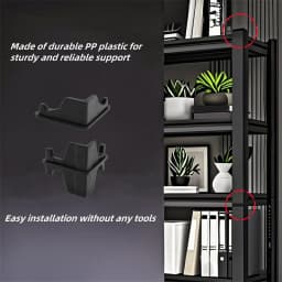 20PCS Post Inserts Connectors For Shelf Heavy Duty Shelving Unit PP Plastic, Injection Molded Sturdy & Strong Support