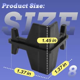20PCS Post Inserts Connectors For Shelf Heavy Duty Shelving Unit PP Plastic, Injection Molded Sturdy & Strong Support