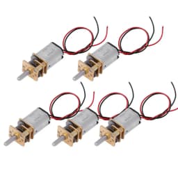 5Pcs DC 3V-6V 60RPM Slow Speed Micro Mini N20 Full Metal Gearbox Gear Reducer Electric Motor DIY Toy