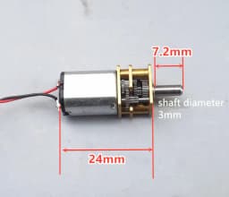 5Pcs DC 3V-6V 60RPM Slow Speed Micro Mini N20 Full Metal Gearbox Gear Reducer Electric Motor DIY Toy