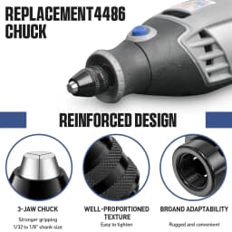 Keyless Rotary Tool Chuck Quick Change Keyless Chuck Replacement for Dremel 4486 Rotary Tools 3000 4000 7700 8200