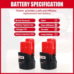 1/2/4Pcs 3.5Ah M12 Battery and M12-18C Charger Set Replace for Milwaukee 12V Power Tools Battery Pin 48-11-2411 48-11-2440