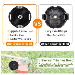PORIYA Universal Speed Feed Bump Head Straight & Bent Shaft Brush Cutter Trimmer Head