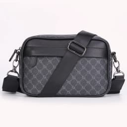 Casual Business Shoulder Messenger Bag Classic Pattern Men Shoulder Crossbody Bag Plaid Designer for Travel Work Male Sling Bags