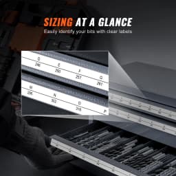 SucceBuy Drill Bit Dispenser Cabinet Three-Drawer Drill Bit Organizer Cabinet Steel Drill Dispenser Organizer Cabinet Storage