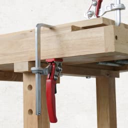 ALLSOME 2pcs Ratcheting Table Clamps, Quick Release Track Saw Clamps, Guide Rail Clamp for MFT Table and Guide Rail System