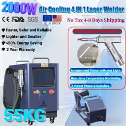 2000W 4 IN 1 Handheld Laser Welder Air Cooling Welding Cleaning Cutting Machine Upgrade SUP 28F Weld Gun For Carbon Steel Alloy