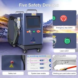 2000W 4 IN 1 Handheld Laser Welder Air Cooling Welding Cleaning Cutting Machine Upgrade SUP 28F Weld Gun For Carbon Steel Alloy