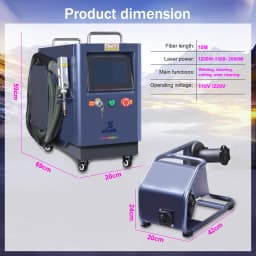 2000W 4 IN 1 Handheld Laser Welder Air Cooling Welding Cleaning Cutting Machine Upgrade SUP 28F Weld Gun For Carbon Steel Alloy