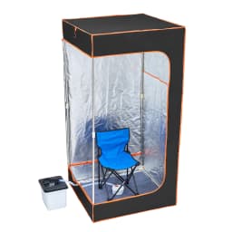 SucceBuy Compact Portable Steam Sauna Tent 1200 Watt, Therapeutic  for Detox Relaxation Time Remote Control Personal  for Home