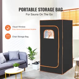 SucceBuy Compact Portable Steam Sauna Tent 1200 Watt, Therapeutic  for Detox Relaxation Time Remote Control Personal  for Home