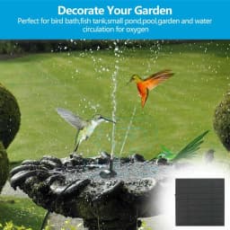 Solar Pond Pump Power Fountain Submersible Water Garden Pool Feature Kit Panel