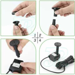 Solar Pond Pump Power Fountain Submersible Water Garden Pool Feature Kit Panel