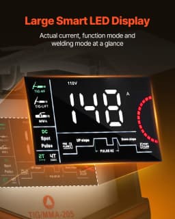 succebuy3 in1TIG Welder 205A Dual Voltage Welding Machine TIG/DC Pulse TIG MMA Stick Electric Welder with IGBT Inverter