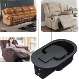 2PCS Metal Recliner Handle Lever Trigger Replacement Lounge Chair Sofa Release Cable